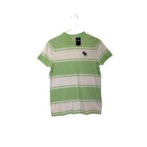 NWT Boys Abercrombie Green and White T-Shirt (size XL)